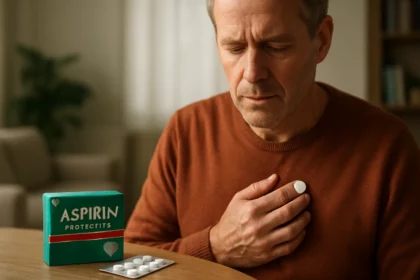 Muž srdcovo ochorenie a užívanie aspirínu na ochranu srdca