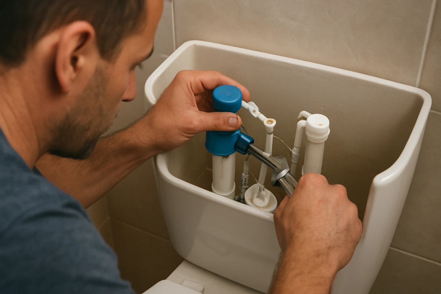 Oprava plniaceho ventilu WC nádržky krok za krokom.