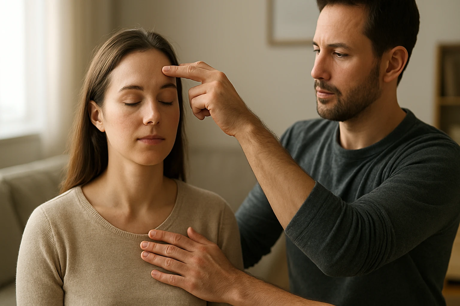 Poklepkávanie ako technika na zníženie stresu a úzkosti.