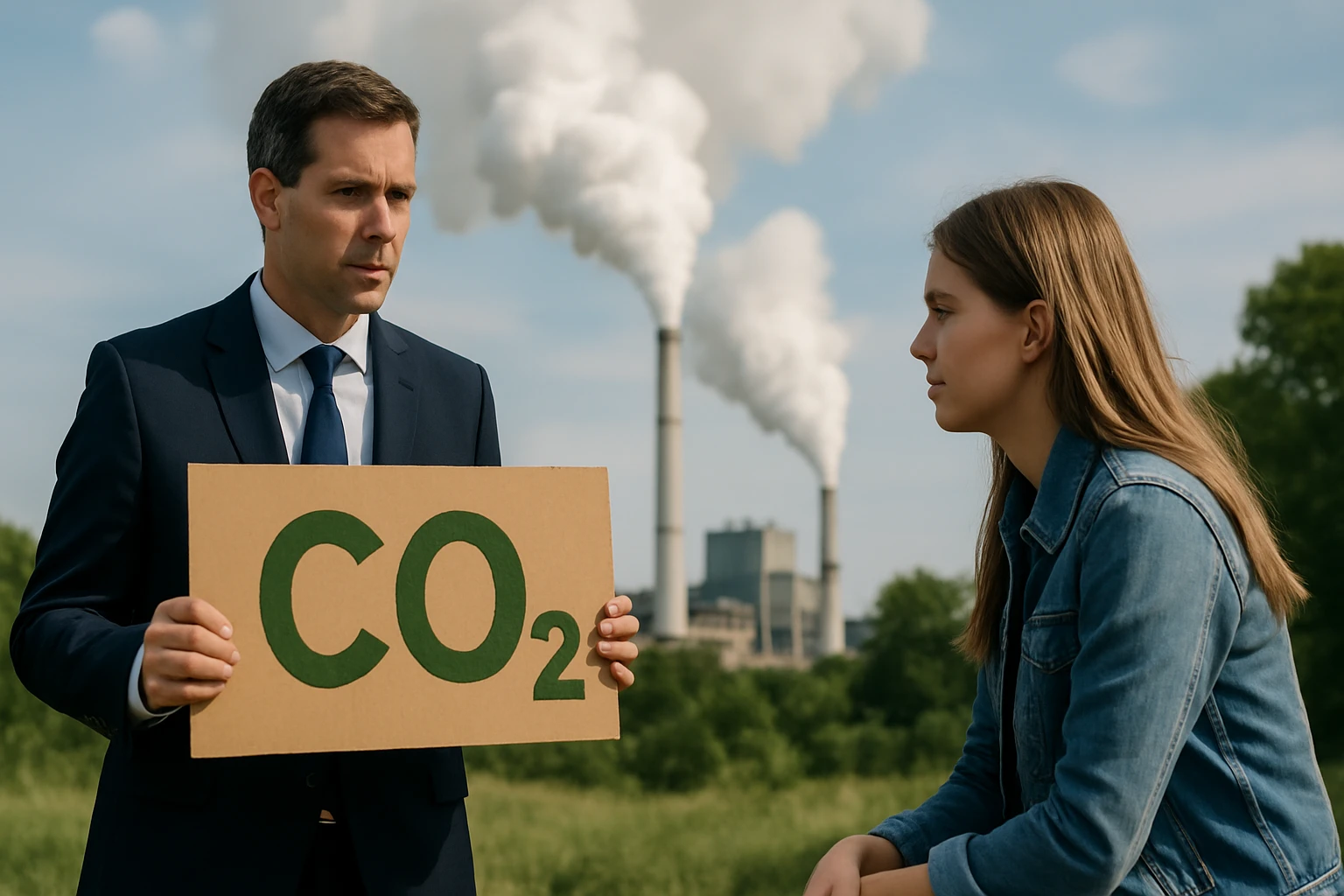 Diskusia o emisiách CO2 pred priemyselnými továreňami