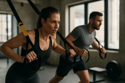 TRX cvičenie na spaľovanie tukov a budovanie svalov