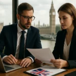 Dva profesionáli diskutujú o podnikaní v Anglicku s pohľadom na Westminster.