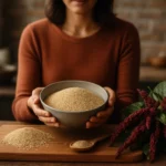 Kladivo amarantu s jeho nutričnými prínosmi a prospechom pre zdravie.