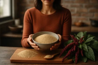 Kladivo amarantu s jeho nutričnými prínosmi a prospechom pre zdravie.