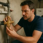 Oprava spätného ventilu pre odpadovú vodu v domácnosti.