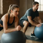Cvičenie s fitness loptou: začiatočníci a pokročilí spolu v akcii