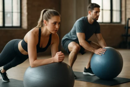 Cvičenie s fitness loptou: začiatočníci a pokročilí spolu v akcii