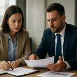 Dva profesionáli diskutujúci o hospodárskom raste a rozvoji