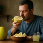 Muž vychutnáva pomelo a jeho výhody pre zdravie