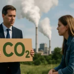 Diskusia o emisiách CO2 pred priemyselnými továreňami