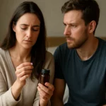 Pár diskutuje o melatoníne a jeho vplyve na plodnosť a zdravie.