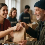 Dobročinnosť: Úsmev a láskyplné obdarovanie medzi dobrovoľníkmi a príjemcami.