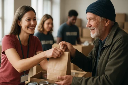 Dobročinnosť: Úsmev a láskyplné obdarovanie medzi dobrovoľníkmi a príjemcami.