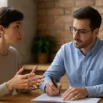 Diskusia o ústnej kultúre a písomnosti v interiéri.