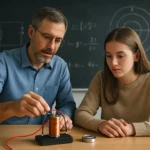 Experiment s magnetickými účinkami elektrického prúdu v triede