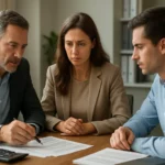 Skupina ľudí diskutuje o dôsledkoch daní na ekonomiku.