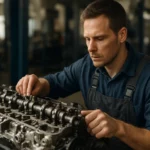 Mechanik pracující na motoru s technologií Valvetronic