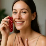 Mladá žena s ríbezľami, symbol zdravia a krásy