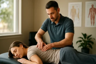 Chiropraxia: odborník uvoľňuje napätie na chrbte