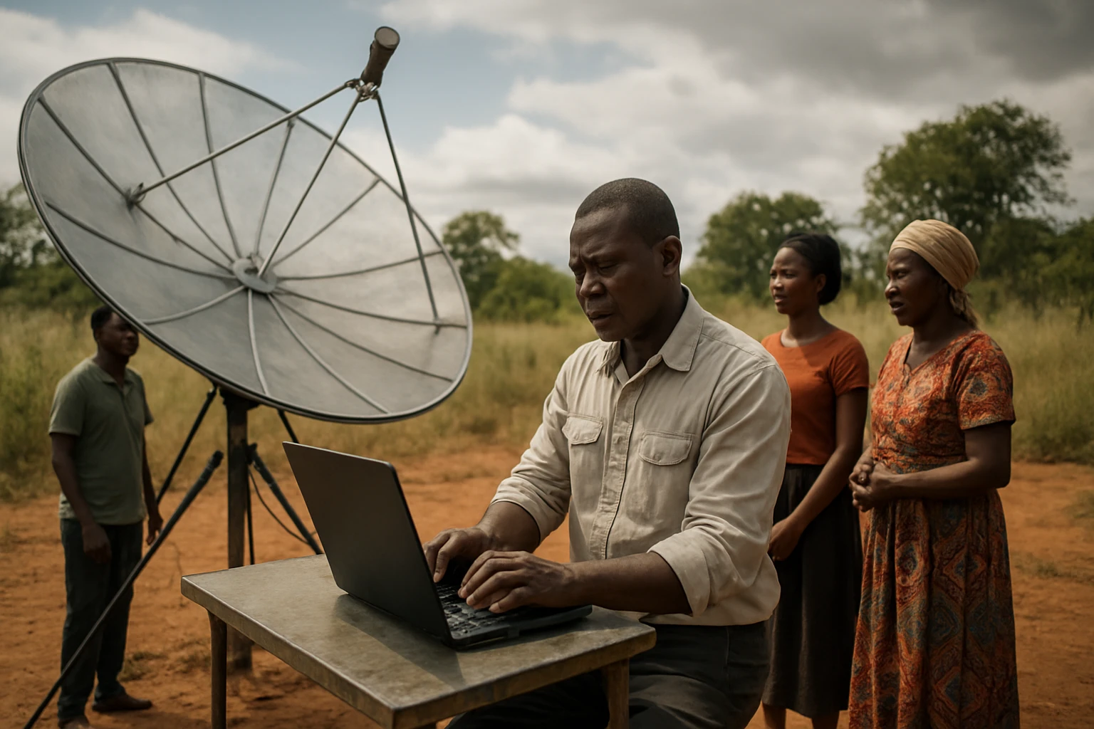 Vedci v Zambii skúmajú vesmír s použitím satelitnej technológie.
