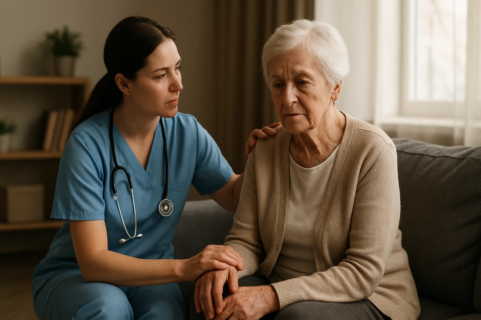 Ošetrovateľská služba: Radosť a podpora pre seniorov v domácom prostredí.