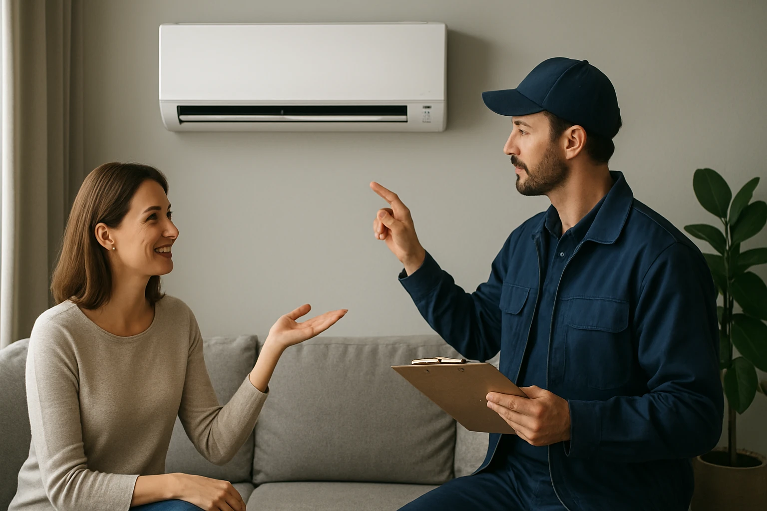 Diskusia o klimatizácii s odborníkom pri modernom VRV systéme.