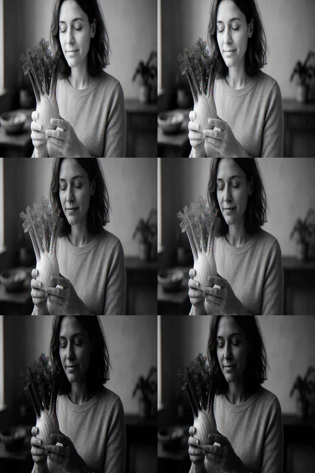 Žena s feniklom ako symbolom zdravia a liečivých rastlín.