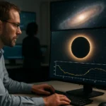 Vedec analyzujúci dáta z vesmírneho teleskopu Kepler.