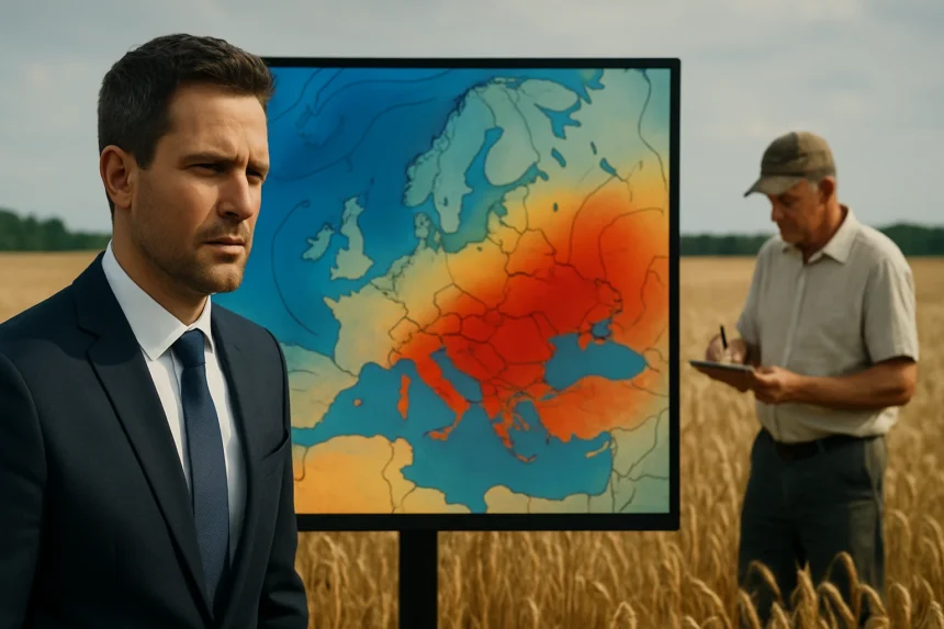 Analýza vplyvu Golfského prúdu na podnebie Maďarska.