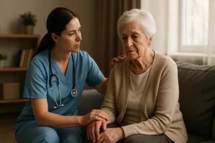 Ošetrovateľská služba: Radosť a podpora pre seniorov v domácom prostredí.