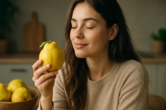 Žena vychutnávajúca si dulo, prínos pre zdravie a imunitu.