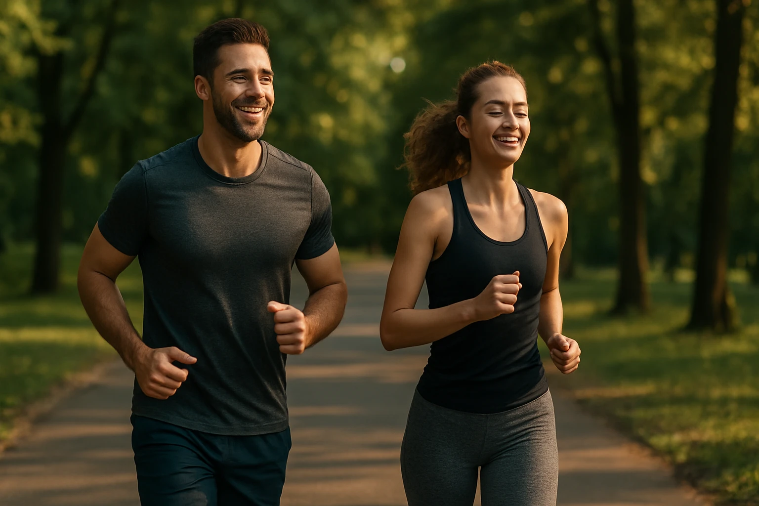 Pár joggingu v prírode posilňuje fyzické aj duševné zdravie.