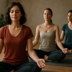 Ženy cvičiace Aviva cvičenie na podporu ženského zdravia