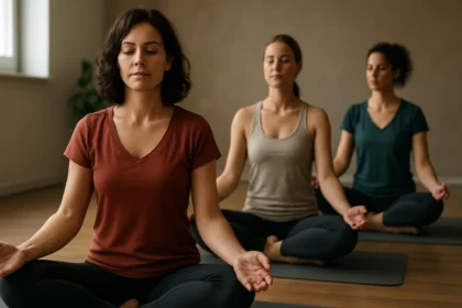 Ženy cvičiace Aviva cvičenie na podporu ženského zdravia