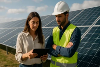 Odborníci diskutujú o solárnej energii pri solárnych paneloch