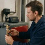 Údržba spätného ventilu na kotli na kombinované palivo