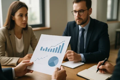 Finanční poradenství a analýza dat s grafy a tabulkami