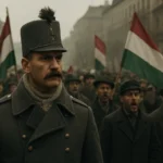 Jozef Bem v maďarskej revolúcii s vlajkami a davy ľudí.