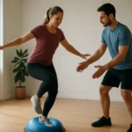 Cvičenie na zlepšenie koordinačných schopností a rovnováhy.