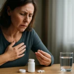 Žena s obavami pred užitím liekov na cholesterol