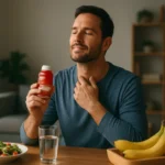 Muži si užívajúci nápoj pre zvýšenie energie a vitality.