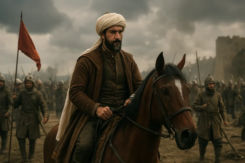 Vojak na koni počas tureckého ťaženia v roku 1552.