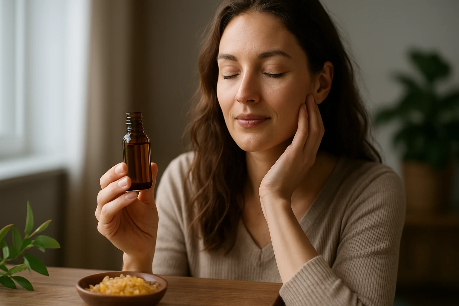 Žena s balzamovým cistom: prírodný elixír pre krásu a zdravie.