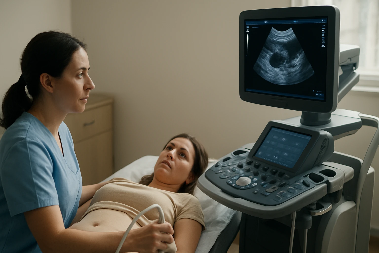 Ultrazvukové vyšetrenie pacienta pri odstraňovaní parazitov