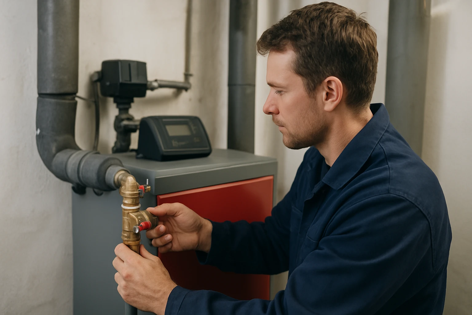 Údržba spätného ventilu na kotli na kombinované palivo