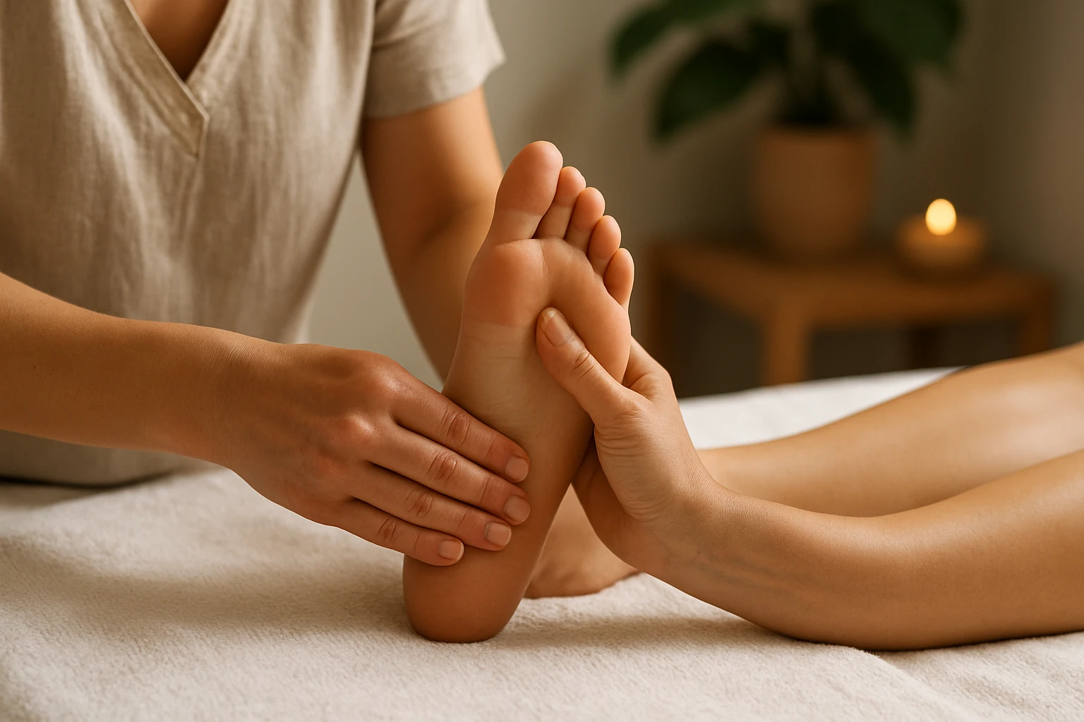 Masáž chodidiel pre zdravie a pohodu.