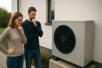 Pár zvažuje inštaláciu tepelného čerpadla pred domom