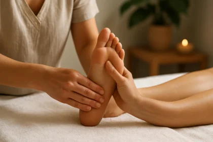 Masáž chodidiel pre zdravie a pohodu.