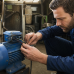 Oprava jednofázového motora v dielni